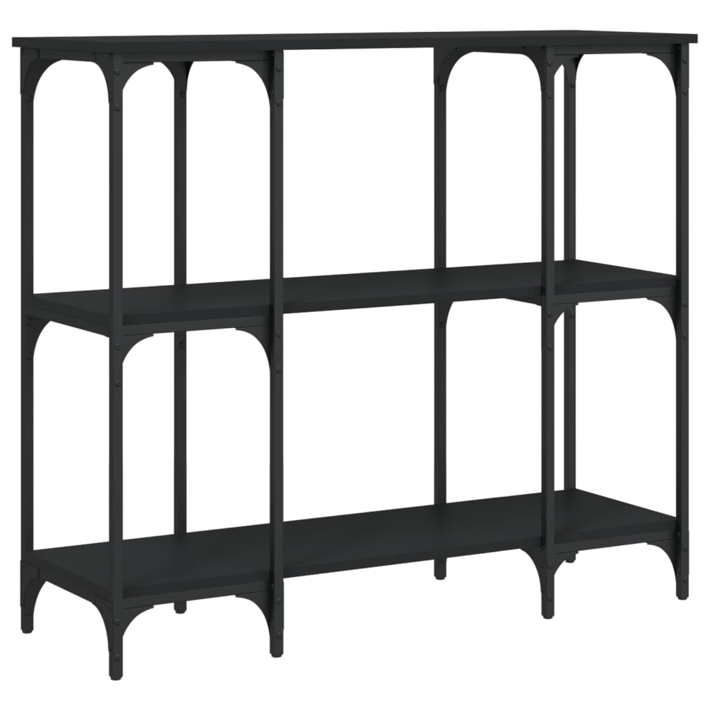 vidaXL Console Table Black 102x35x90 cm Engineered Wood