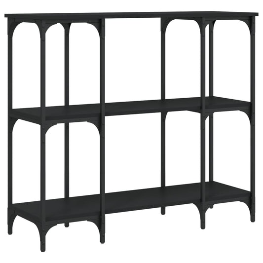 vidaXL Console Table Black 102x35x90 cm Engineered Wood