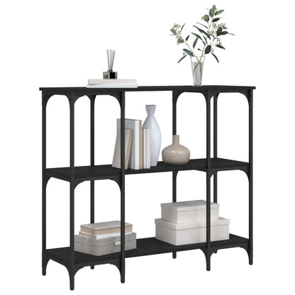 vidaXL Console Table Black 102x35x90 cm Engineered Wood