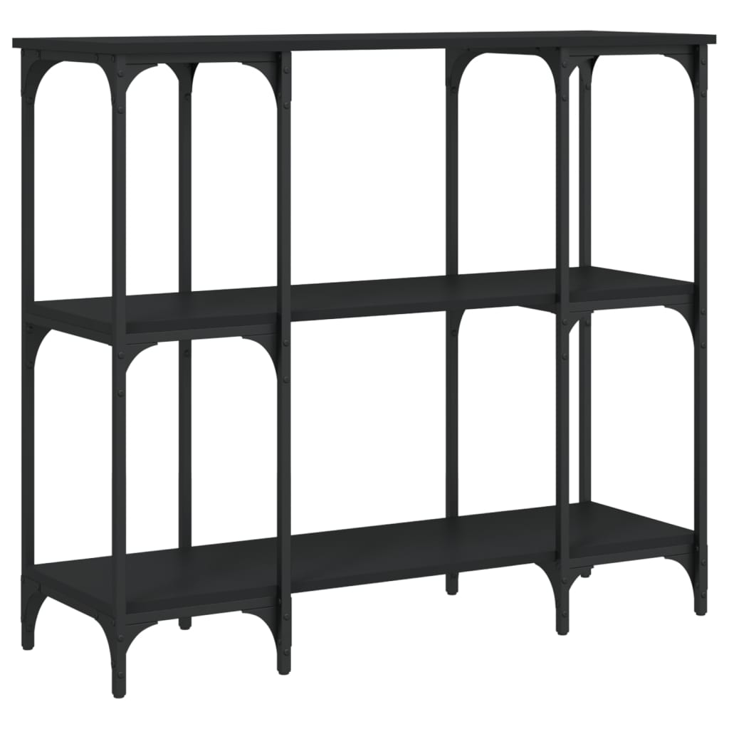 vidaXL Console Table Black 102x35x90 cm Engineered Wood