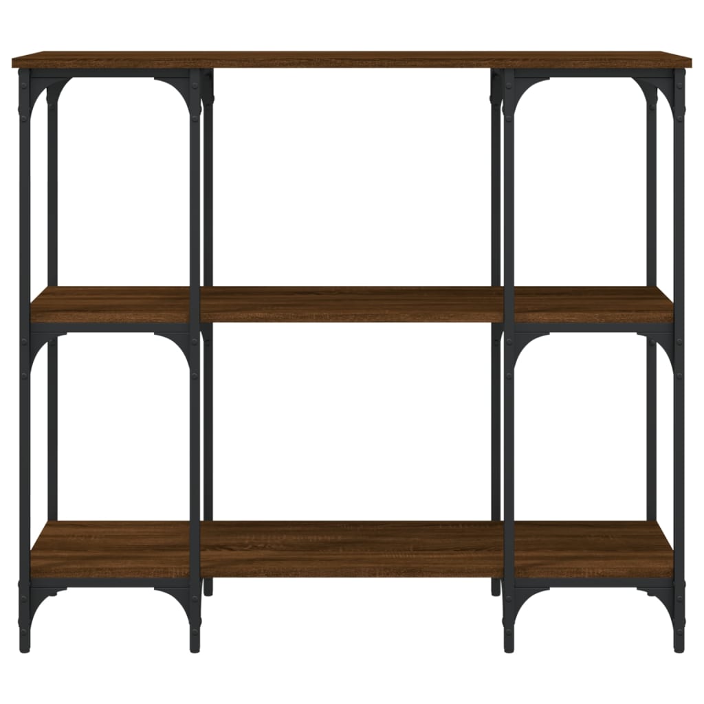 vidaXL Console Table Brown Oak 102x35x90 cm Engineered Wood