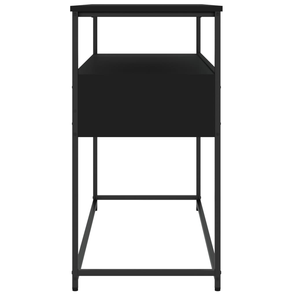 vidaXL Console Table Black 100x40x75 cm Engineered Wood