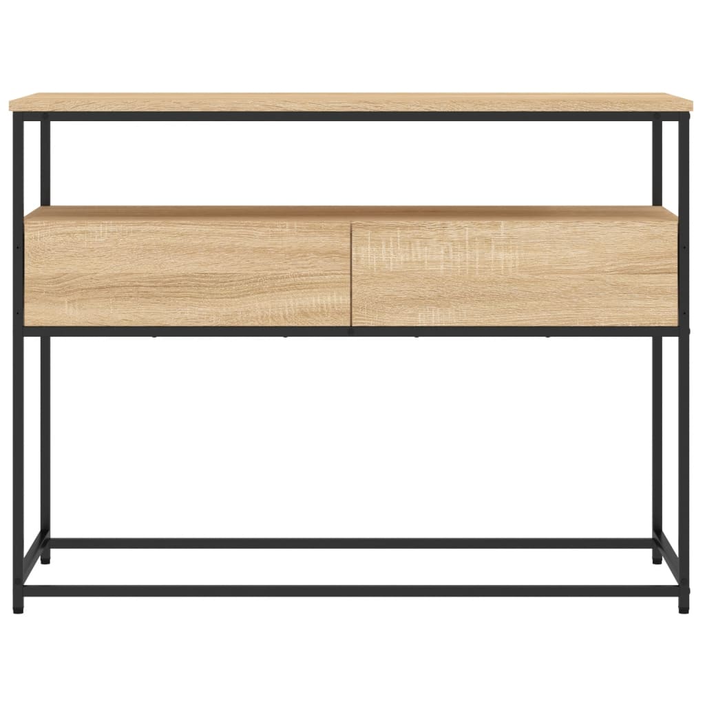 vidaXL Console Table Sonoma Oak 100x40x75 cm Engineered Wood