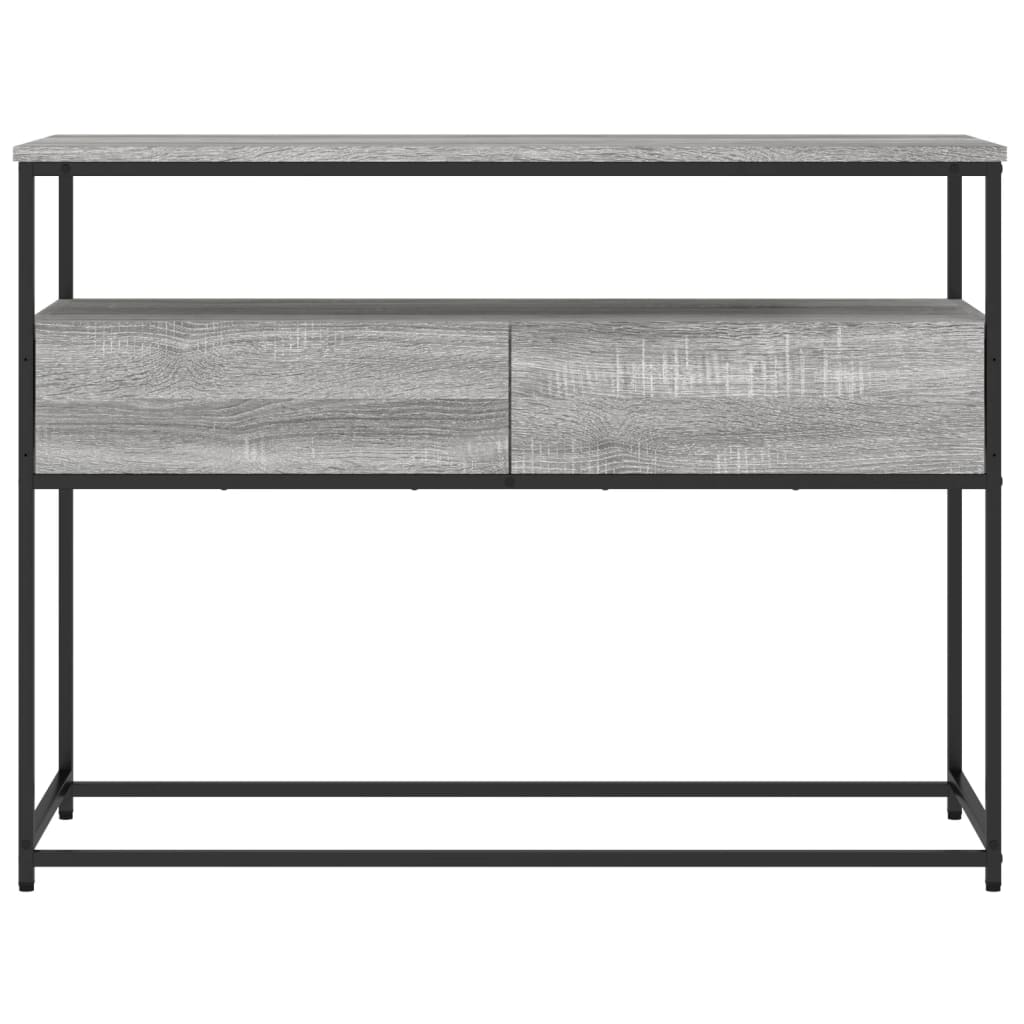 vidaXL Console Table Grey Sonoma 100x40x75 cm Engineered Wood