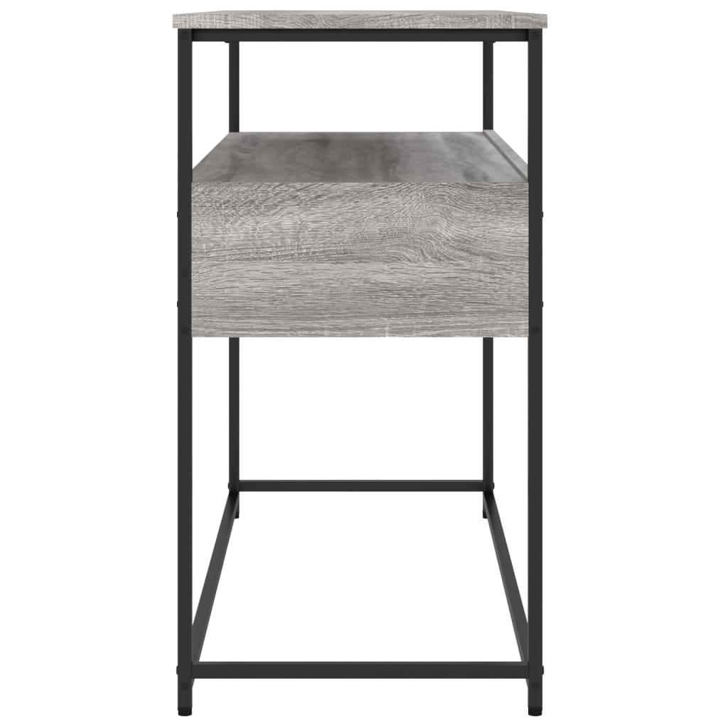 vidaXL Console Table Grey Sonoma 100x40x75 cm Engineered Wood