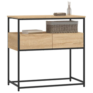 vidaXL Console Table Sonoma Oak 75x40x75 cm Engineered Wood