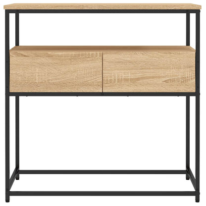 vidaXL Console Table Sonoma Oak 75x40x75 cm Engineered Wood