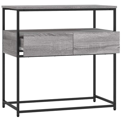 vidaXL Console Table Grey Sonoma 75x40x75 cm Engineered Wood