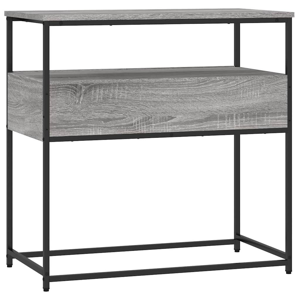 vidaXL Console Table Grey Sonoma 75x40x75 cm Engineered Wood