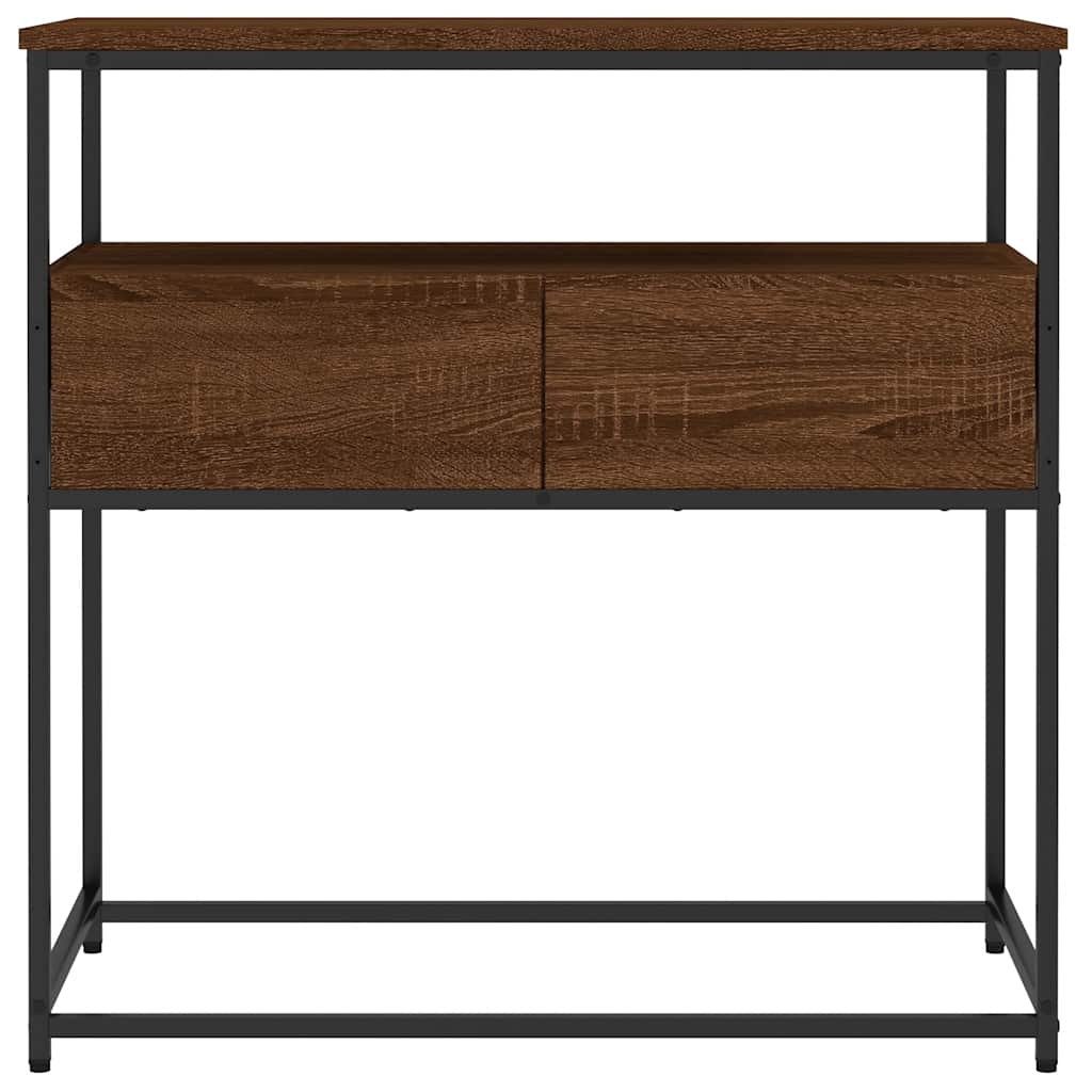 vidaXL Console Table Brown Oak 75x40x75 cm Engineered Wood