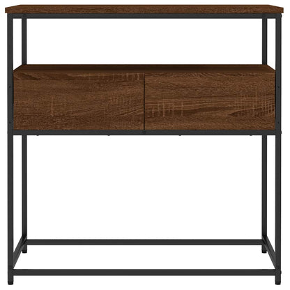 vidaXL Console Table Brown Oak 75x40x75 cm Engineered Wood