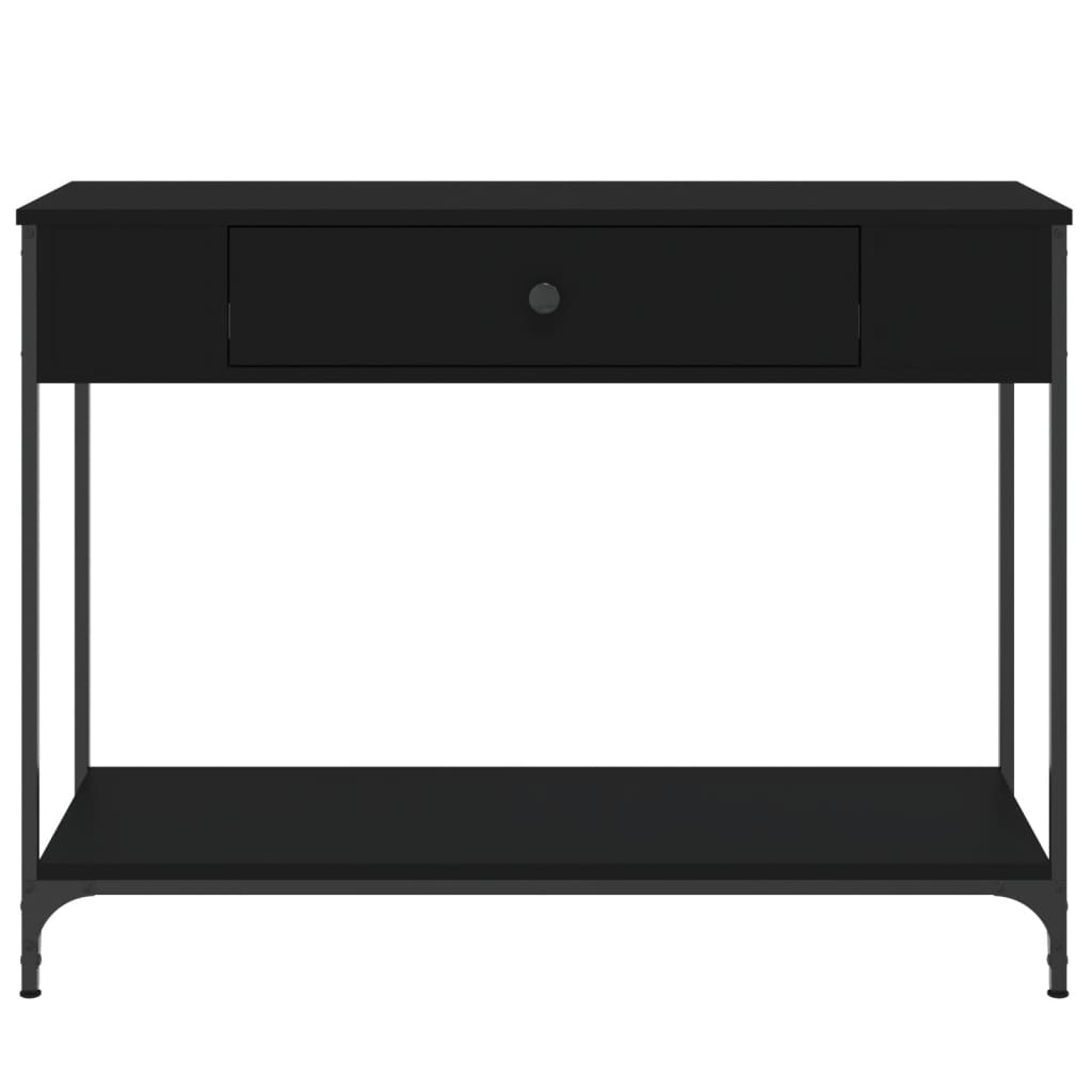 vidaXL Console Table Black 100x34.5x75 cm Engineered Wood