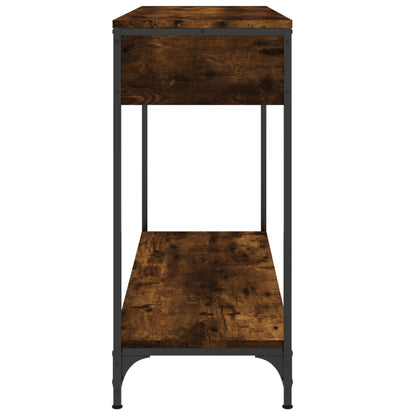 vidaXL Console Table Smoked Oak 100x34,5x75 cm Engineered Wood
