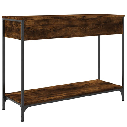 vidaXL Console Table Smoked Oak 100x34,5x75 cm Engineered Wood