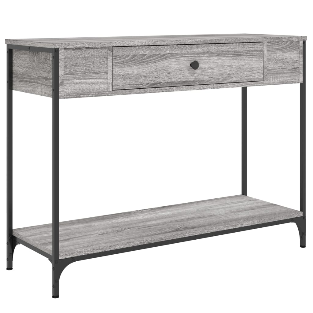 vidaXL Console Table Grey Sonoma 100x34,5x75 cm Engineered Wood