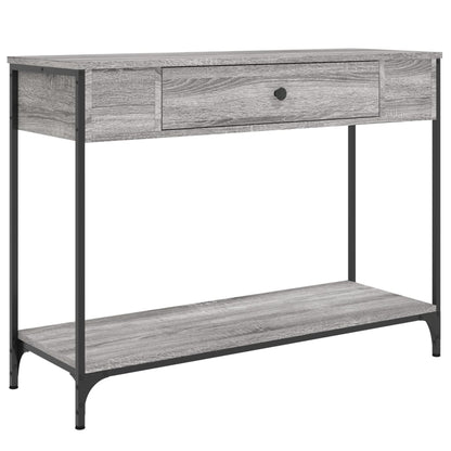 vidaXL Console Table Grey Sonoma 100x34,5x75 cm Engineered Wood