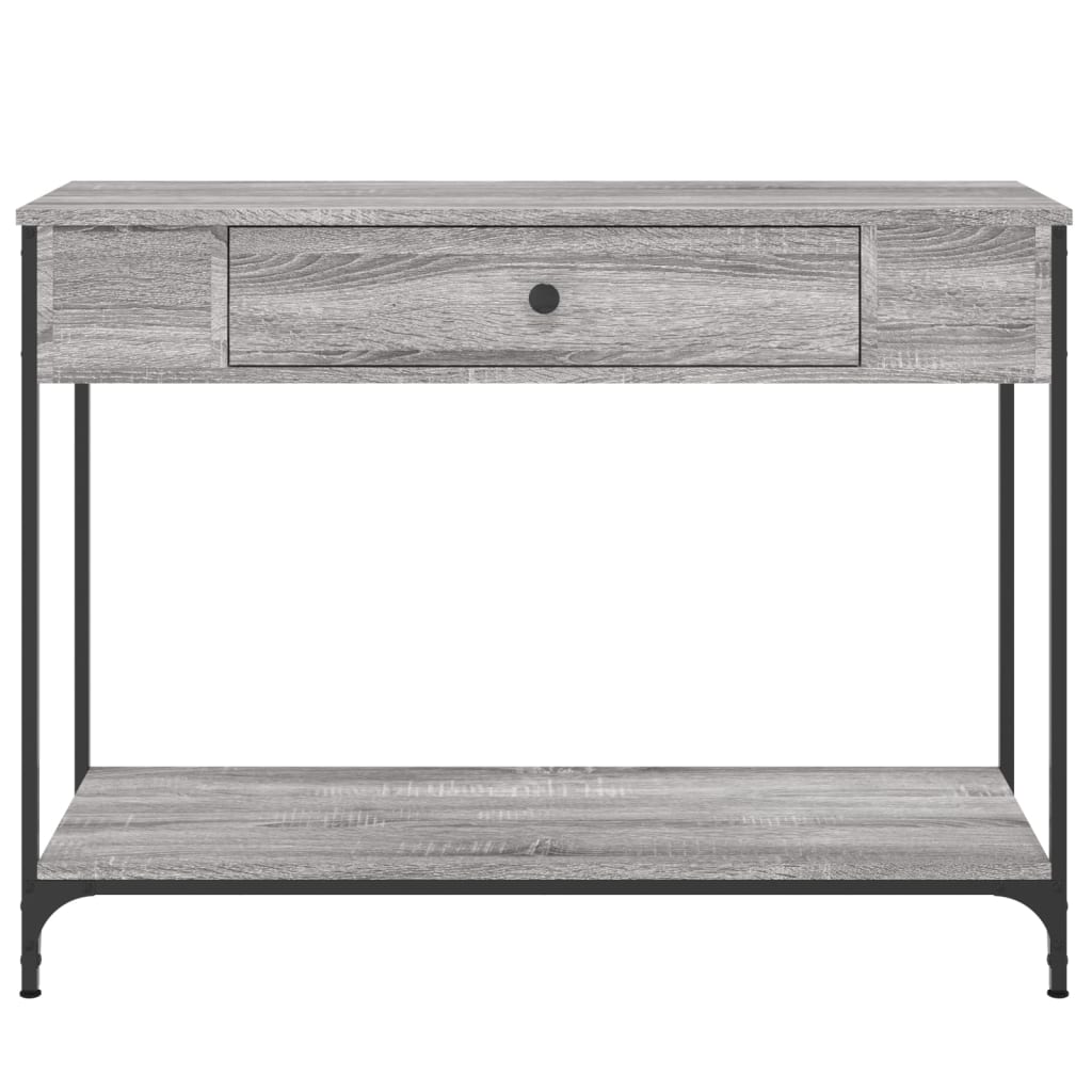 vidaXL Console Table Grey Sonoma 100x34,5x75 cm Engineered Wood