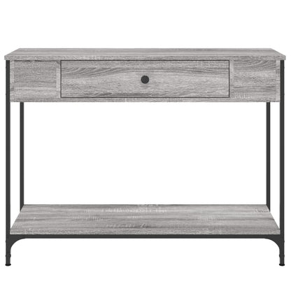 vidaXL Console Table Grey Sonoma 100x34,5x75 cm Engineered Wood