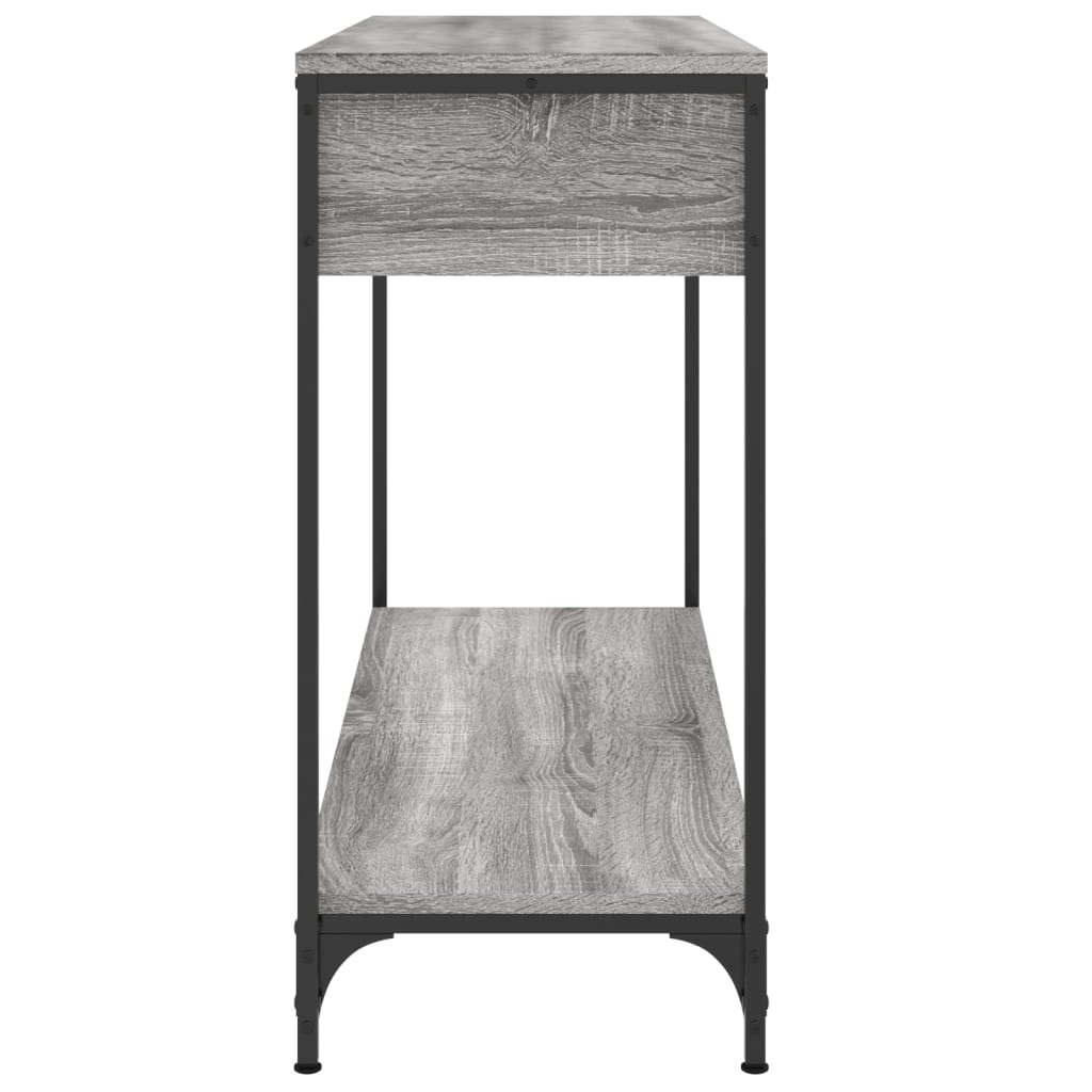 vidaXL Console Table Grey Sonoma 100x34,5x75 cm Engineered Wood