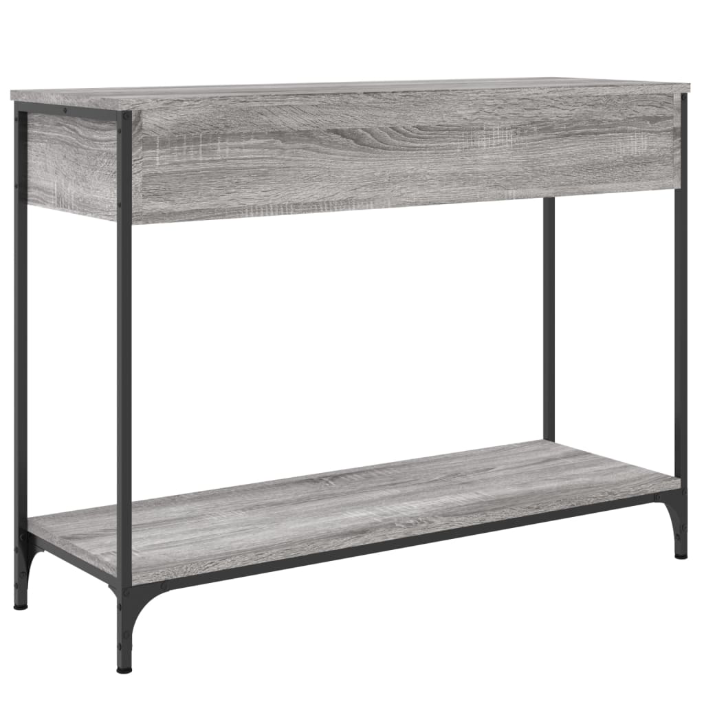 vidaXL Console Table Grey Sonoma 100x34,5x75 cm Engineered Wood