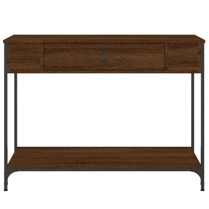 vidaXL Console Table Brown Oak 100x34.5x75 cm Engineered Wood