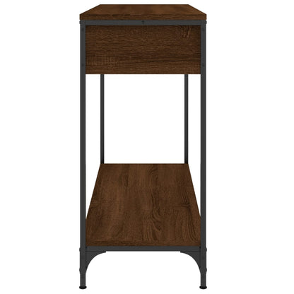 vidaXL Console Table Brown Oak 100x34.5x75 cm Engineered Wood