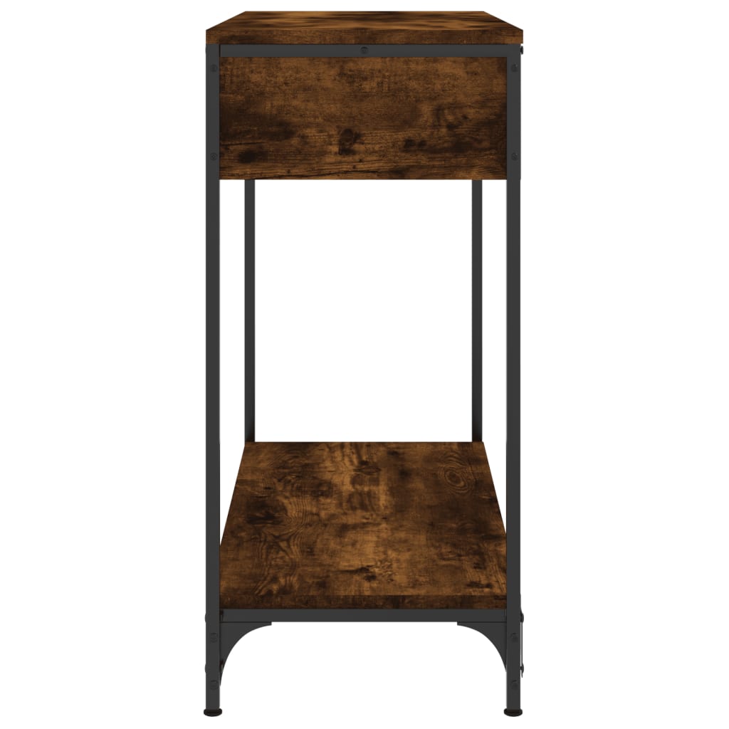 vidaXL Console Table Smoked Oak 75x34,5x75 cm Engineered Wood