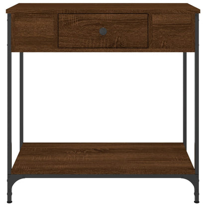 vidaXL Console Table Brown Oak 75x34.5x75 cm Engineered Wood