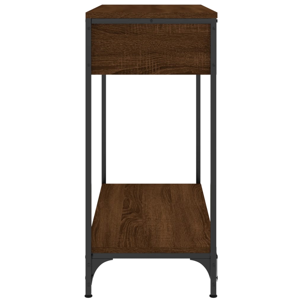 vidaXL Console Table Brown Oak 75x34.5x75 cm Engineered Wood