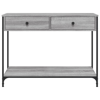 vidaXL Console Table Grey Sonoma 100x34.5x75 cm Engineered Wood
