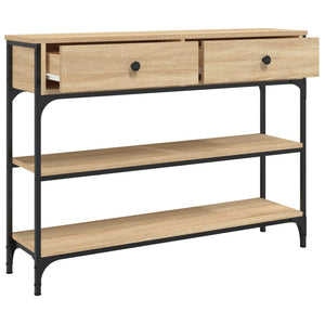 vidaXL Console Table Sonoma Oak 100x25x75 cm Engineered Wood