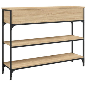 vidaXL Console Table Sonoma Oak 100x25x75 cm Engineered Wood