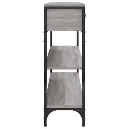 vidaXL Console Table Grey Sonoma 100x25x75 cm Engineered Wood