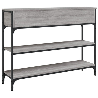 vidaXL Console Table Grey Sonoma 100x25x75 cm Engineered Wood