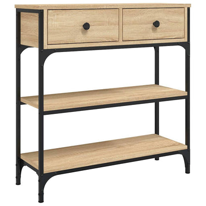 vidaXL Console Table Sonoma Oak 72,5x25x75 cm Engineered Wood