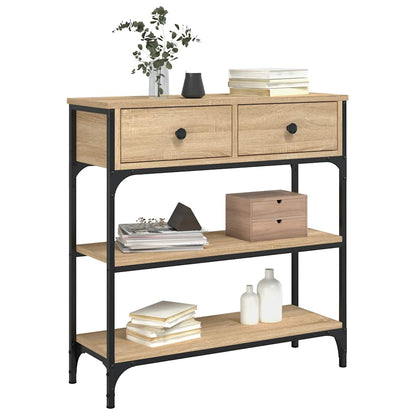 vidaXL Console Table Sonoma Oak 72,5x25x75 cm Engineered Wood