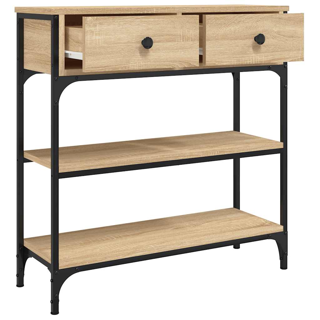 vidaXL Console Table Sonoma Oak 72,5x25x75 cm Engineered Wood