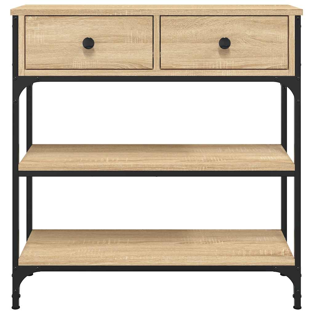 vidaXL Console Table Sonoma Oak 72,5x25x75 cm Engineered Wood