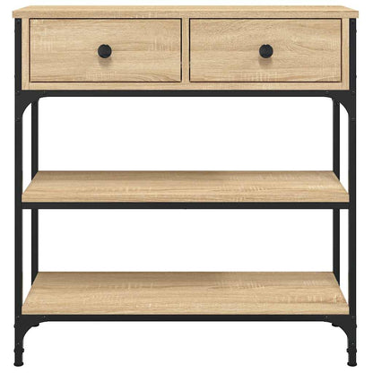 vidaXL Console Table Sonoma Oak 72,5x25x75 cm Engineered Wood