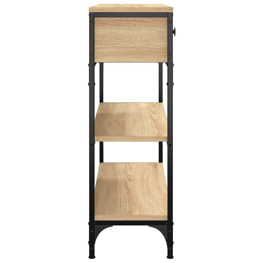 vidaXL Console Table Sonoma Oak 72,5x25x75 cm Engineered Wood