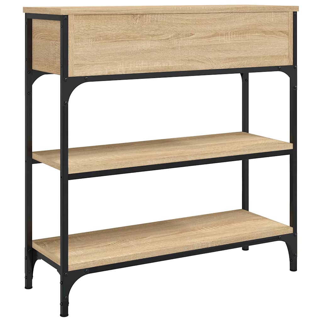 vidaXL Console Table Sonoma Oak 72,5x25x75 cm Engineered Wood