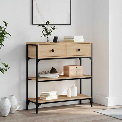 vidaXL Console Table Sonoma Oak 72,5x25x75 cm Engineered Wood