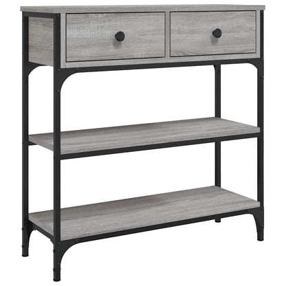 vidaXL Console Table Grey Sonoma 72,5x25x75 cm Engineered Wood