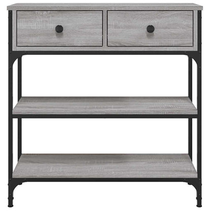 vidaXL Console Table Grey Sonoma 72,5x25x75 cm Engineered Wood