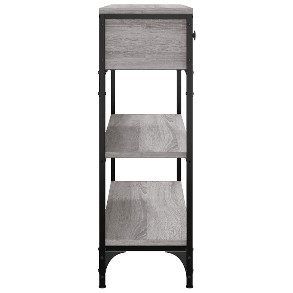 vidaXL Console Table Grey Sonoma 72,5x25x75 cm Engineered Wood