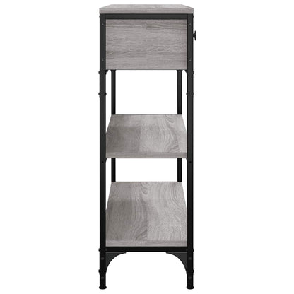 vidaXL Console Table Grey Sonoma 72,5x25x75 cm Engineered Wood