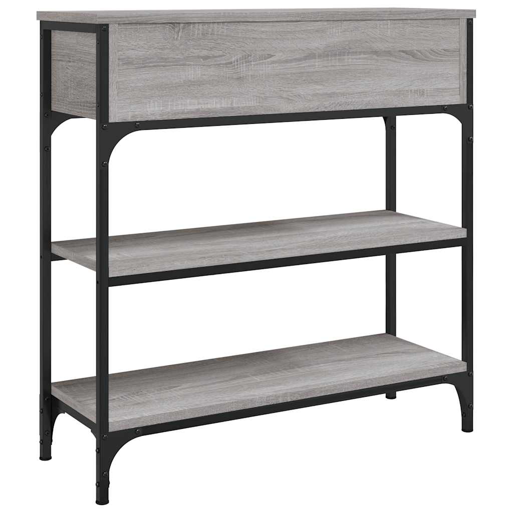 vidaXL Console Table Grey Sonoma 72,5x25x75 cm Engineered Wood