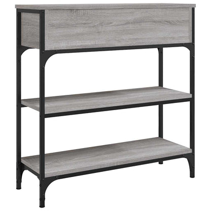 vidaXL Console Table Grey Sonoma 72,5x25x75 cm Engineered Wood
