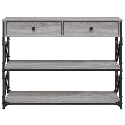 vidaXL Console Table | Grey Sonoma | Engineered wood | 100x28x75 cm