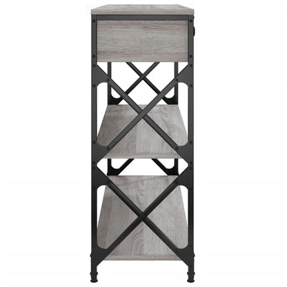 vidaXL Console Table | Grey Sonoma | Engineered wood | 100x28x75 cm